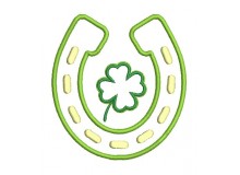 Stickdatei - Hufeisen Glücksklee